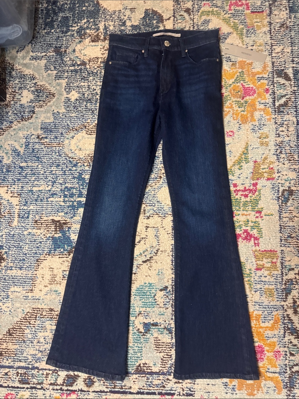 Dark Blue High-Rise bootcut petite